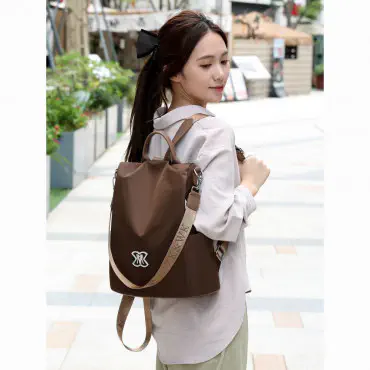 Women Large Capacity Outdoor Tote Bag ( coffee / brown )