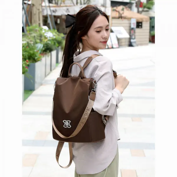Women Large Capacity Outdoor Tote Bag ( coffee / brown )