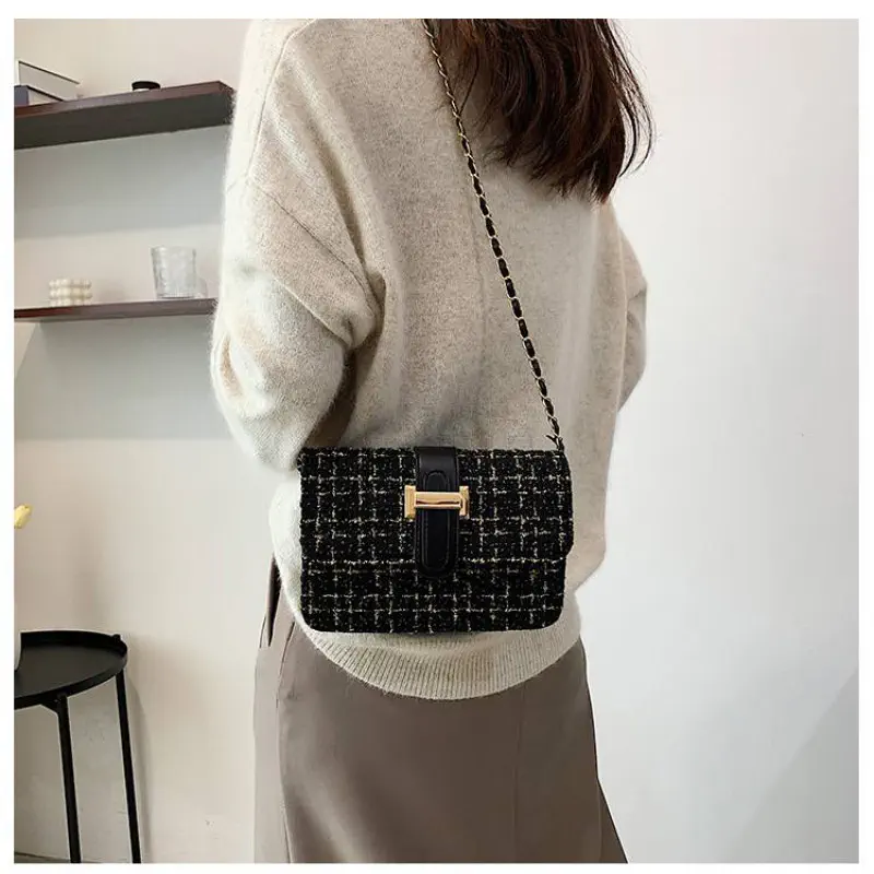 Shoulder Messenger Bag (Black)