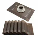 Dining Table mat ( কফি কালার ৬ পিচের সেট )