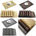 Dining Table mat ( গোল্ডেন কালার ৬ পিচের সেট )