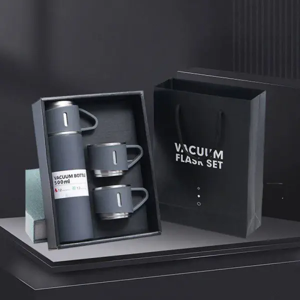 Vacuum Flask Set(Gray)