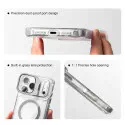 Crystal Clear MagSafe Camera Guard Stand Case for iPhone