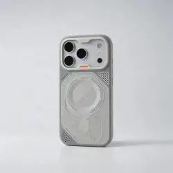 Crystal Clear MagSafe Camera Guard Stand Case for iPhone
