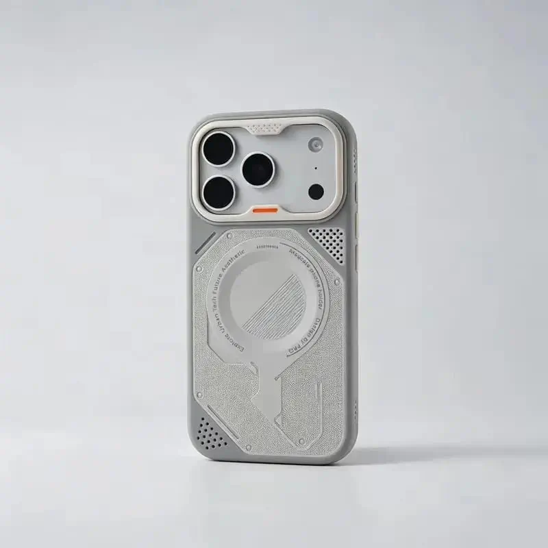 Crystal Clear MagSafe Camera Guard Stand Case for iPhone