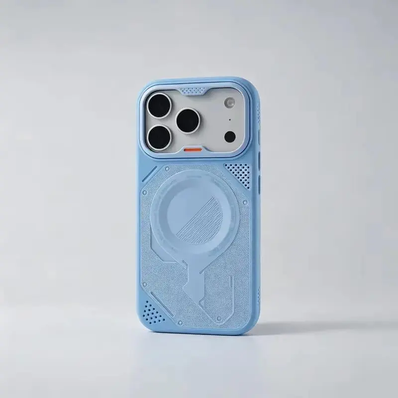 Crystal Clear MagSafe Camera Guard Stand Case for iPhone