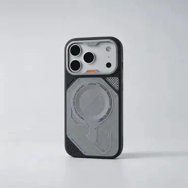 Crystal Clear MagSafe Camera Guard Stand Case for iPhone