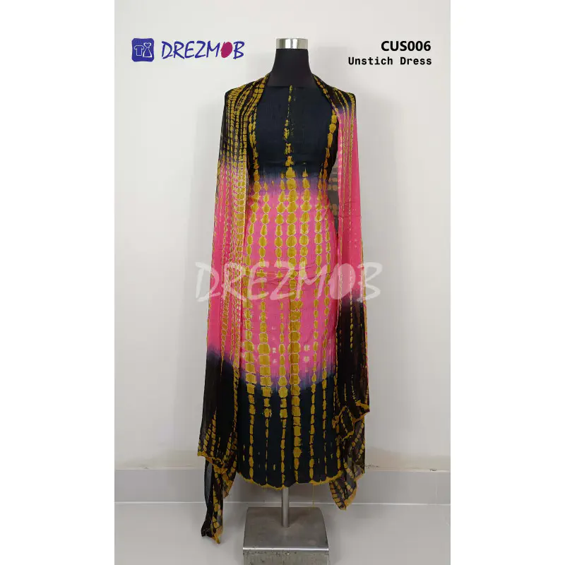 Unstitched Silk 2 Pcs CUS006 (Tie-Dye)