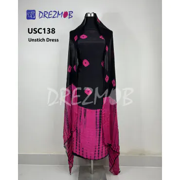 Unstitched Silk 2 Pc...
