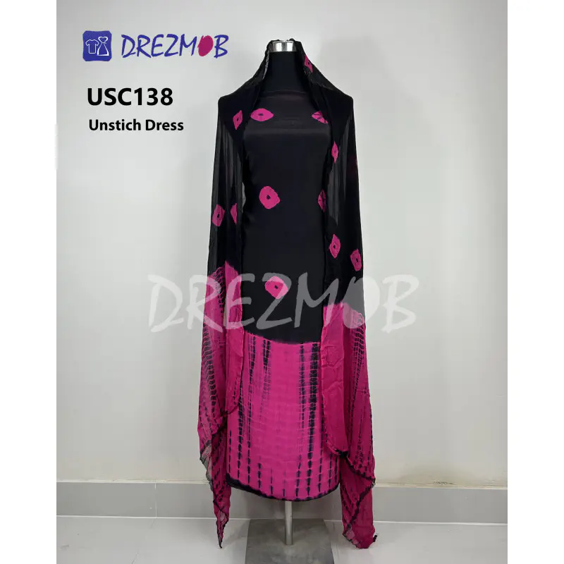 Unstitched Silk 2 Pcs USC138 (Tie-Dye)