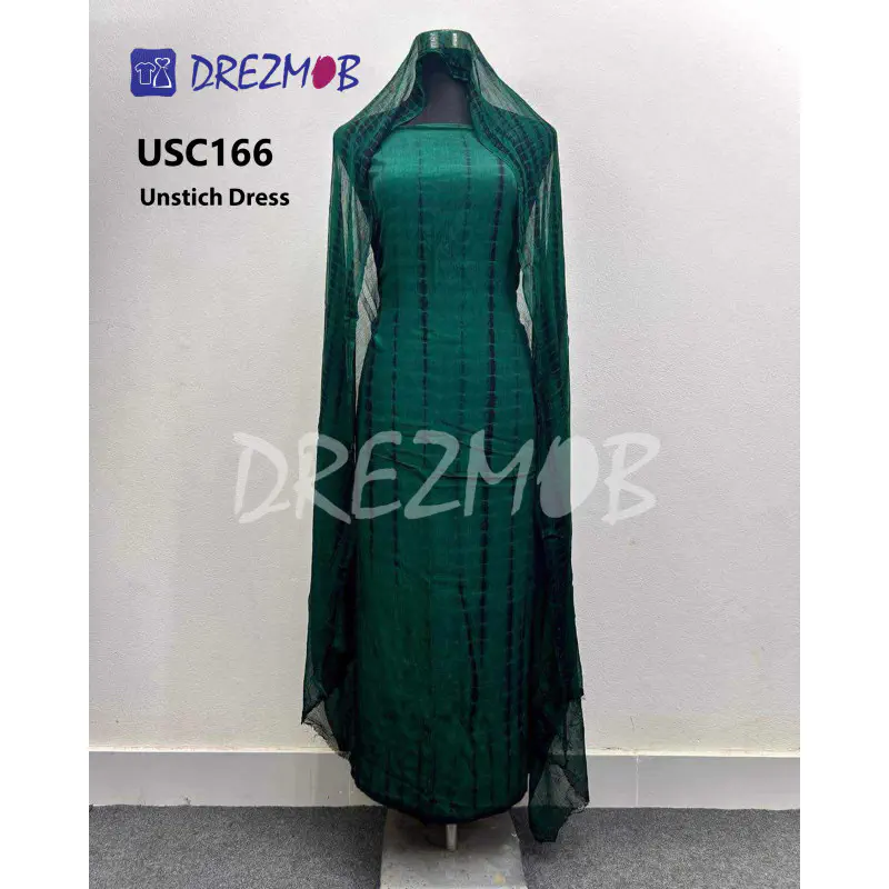 Unstitched Silk 2 Pcs USC166 (Tie-Dye) 