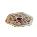 8 Inch Snacks Hexagon Plate  - 6 Pcs