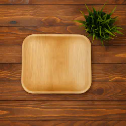8 Inch Snacks Square Plate  - 6 Pcs