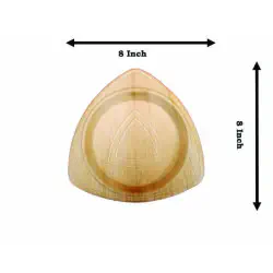 8 Inch Snacks Triangle Plate -  - 6 Pcs 