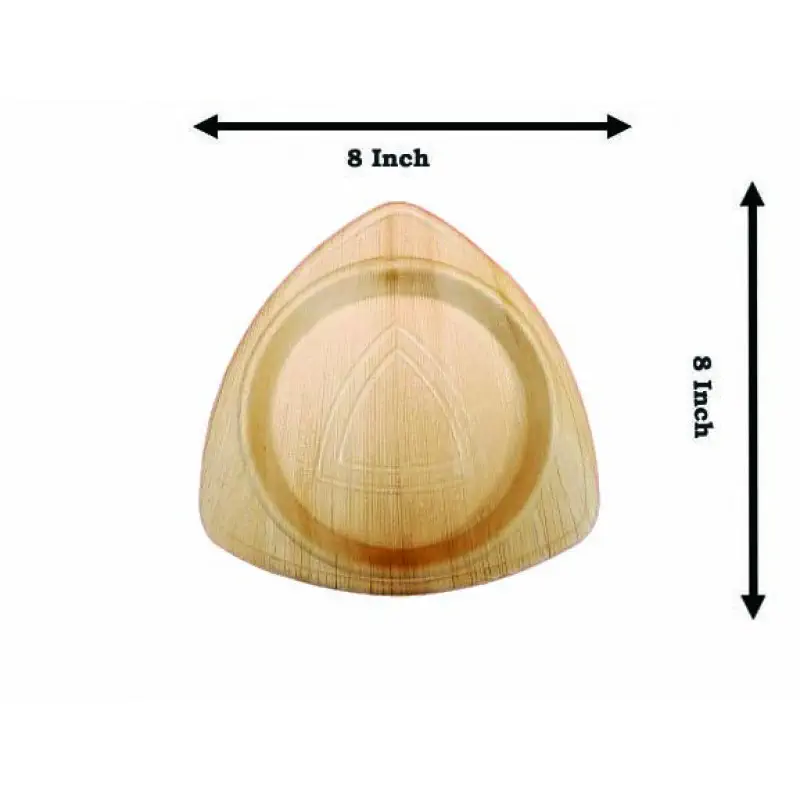 8 Inch Snacks Triangle Plate -  - 6 Pcs 