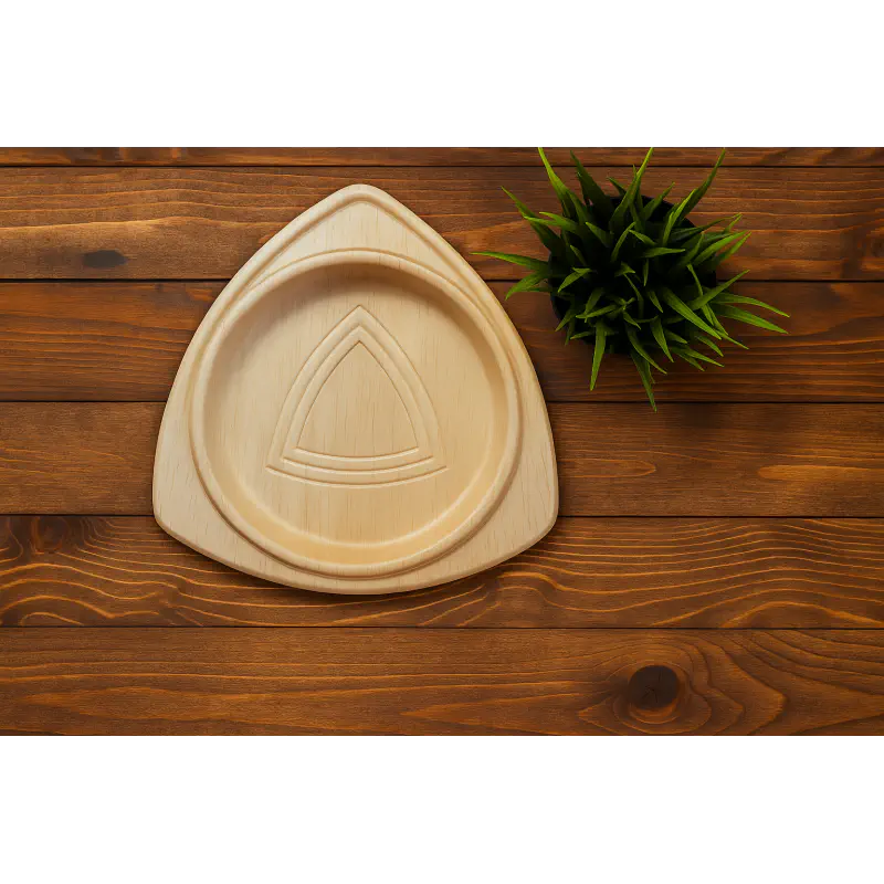 8 Inch Snacks Triangle Plate -  - 6 Pcs 