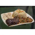 9 Inch Quad Square Plate- 6 Pcs