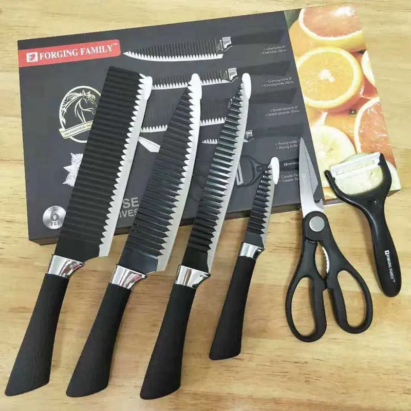 6 pis Kitchen Knife Set