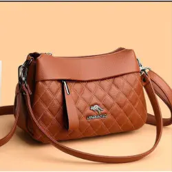 New Crossbody vintage bag  (Brown)