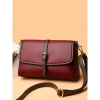 Genuine Soft Leather Handbag-( Meroon)