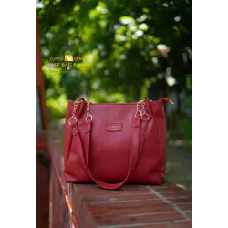Signature Classic shoulder women's tote bags ( Meroon) 