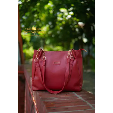 Signature Classic shoulder women's tote bags ( Meroon) 