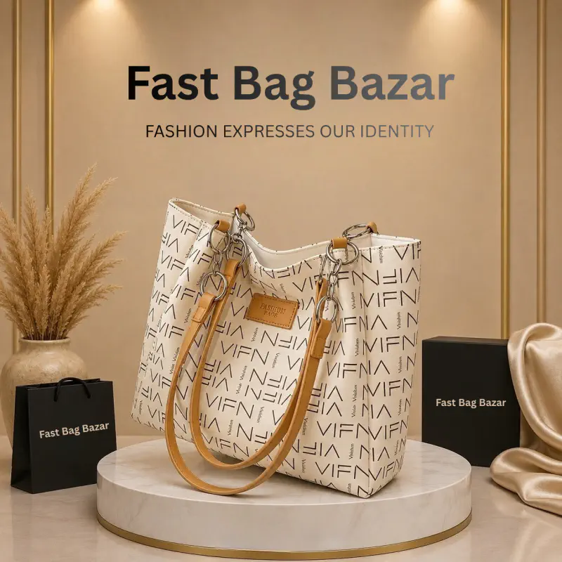 VIFN Tote Bag  (Off-White)