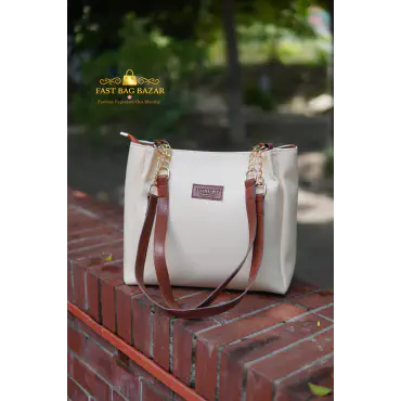 Signature Classic shoulder women's tote bags ( Cream) 