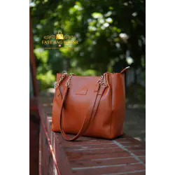 Signature Classic shoulder womens tote bags ( Brown) 