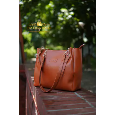 Signature Classic shoulder womens tote bags ( Brown) 