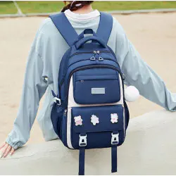 Academy Style Doll  School & Travel Backpack (Navy Blue)