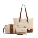 New 4 Pcs Combo Woman Bag ( White )