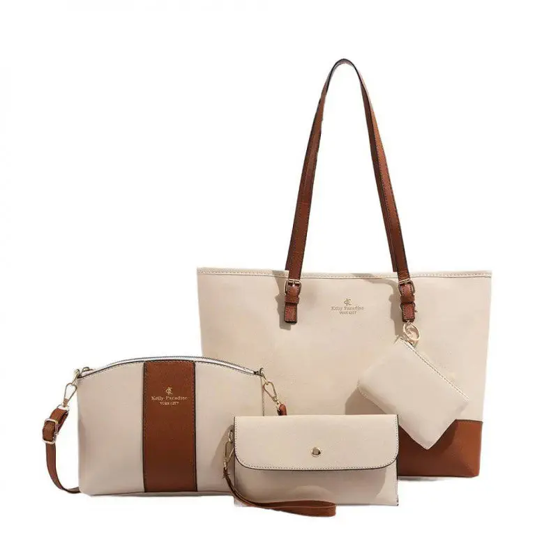 New 4 Pcs Combo Woman Bag ( White )