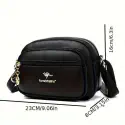 Kangaroo stylish 5 gippper Bag (Black)