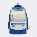 Academy Style Waterproof School Book Bag (Blue)