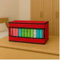 1 pics Transparent Full cover Cloth Organizer box(Red/লাল কালার)