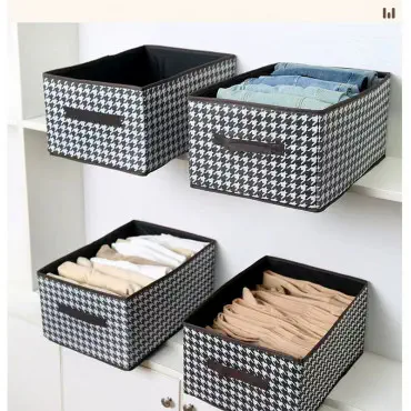 Printed Cloth Storage BOX ( 4 pics) ফ্রি ডেলিভারি চার্জ!