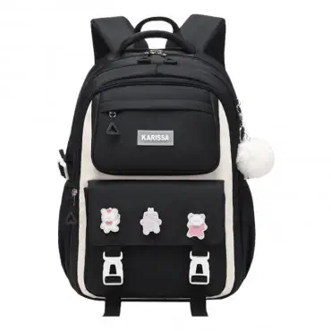 Waterproof School  Bag (black)