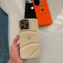 Premium Soft Logo Puffer Silicon Texture Phone Case for iPhone