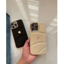 Premium Soft Logo Puffer Silicon Texture Phone Case for iPhone