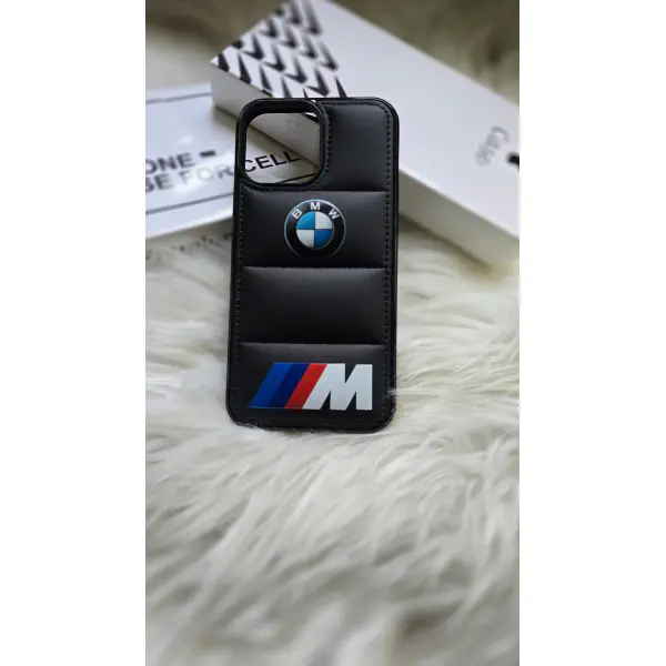 Luxury Performance Puffer Leather M Case for iPhone