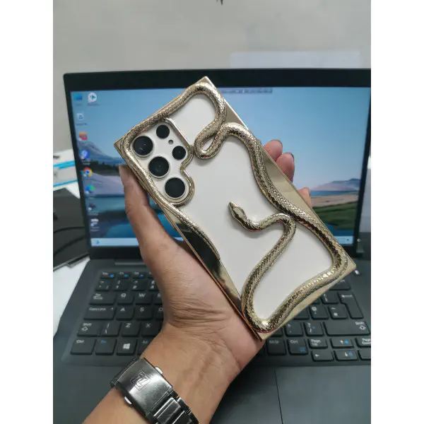 New Arrival Snake Plating Phone Case for Samsung 22 Ultra 23 ultra 24 Ultra 25 ultra Available
