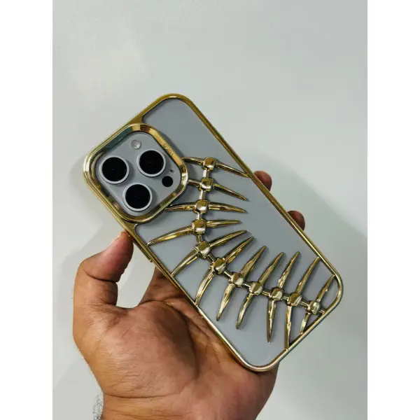 Premium Style 3D Fishbone Phone Case Protection for iPhone