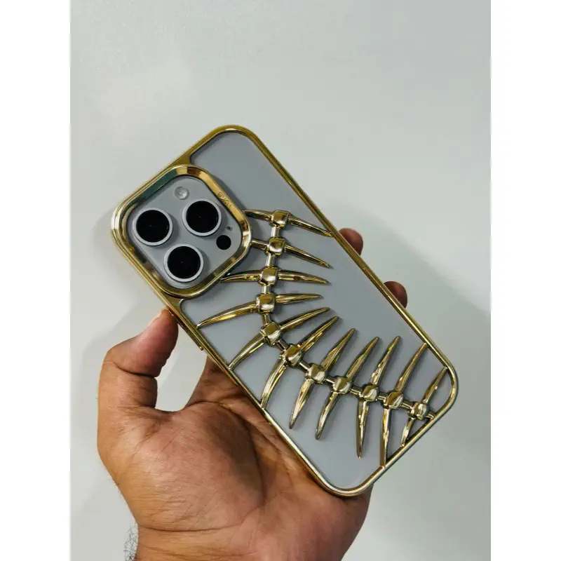 Premium Style 3D Fishbone Phone Case Protection for iPhone