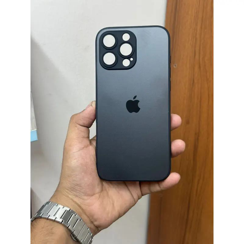Premium AG Non-Breakable Glass Case For iPhone