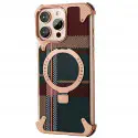 Carbon Fibre Magnetic Kickstand Metal Case for iPhone