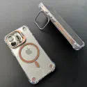 HD Clear Magsafe Supported With Camera Stand Case for iPhone