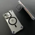 HD Clear Magsafe Supported With Camera Stand Case for iPhone