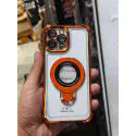 Premium Quality Orange Color Colnel Magsafe Stand Case for iPhone