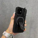 Poly Carbonate CamSheell Folding Bracket Armor Magnetic Phone Case for iPhone